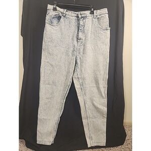 Stefano International Sportswear Jeans Womens 22W Acid Wash Blue Denim